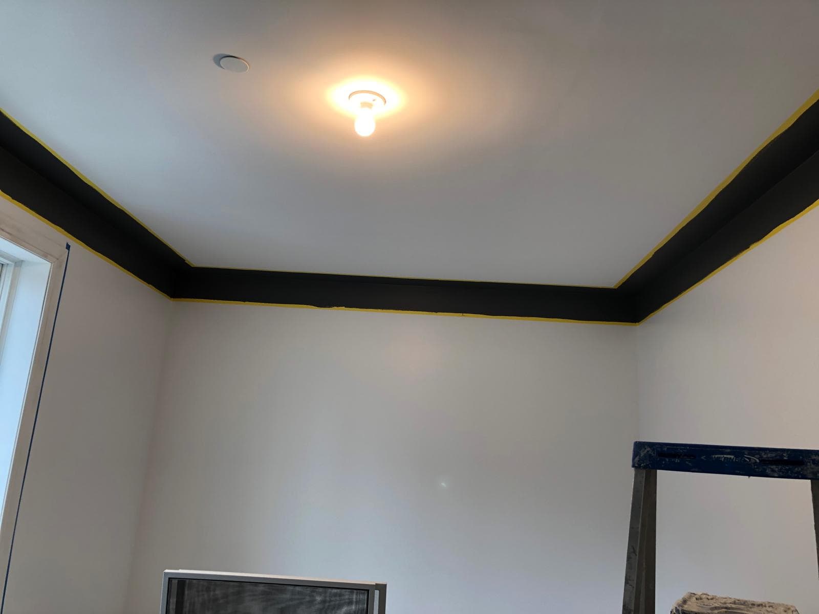 Modern Interior Painting with Geometric Stripes image 7