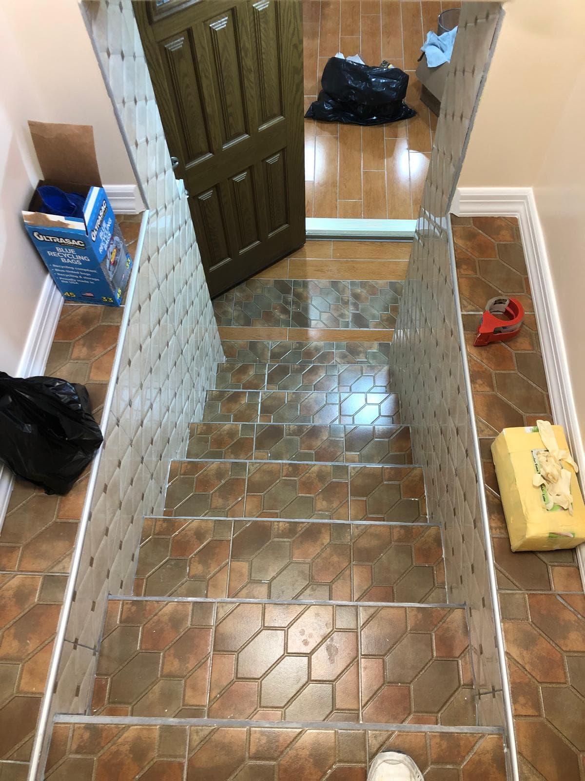 Staircase Transformation with Ceramic Tile Finish image 5