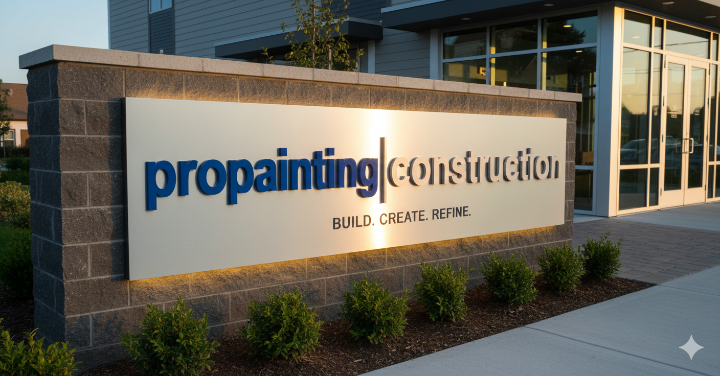 Modern office building reflecting the quality of Pro Painting Construction's work